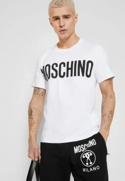 MOSCHINO Print T-shirt - White -MOSCHINO SHOP b0da3905773942e1a404c577f15e290e