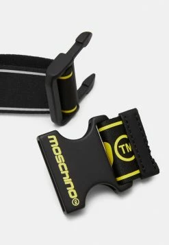 MOSCHINO LOGO GROUP UNISEX - Bum Bag - Fantasy Print Black -MOSCHINO SHOP b129b9f59b394301bd42b18d1f38b7a2