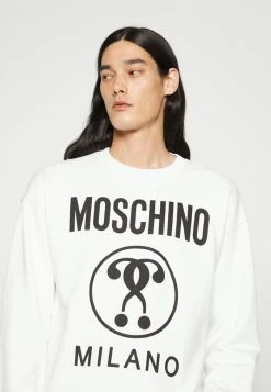MOSCHINO Sweatshirt - Fantasy White -MOSCHINO SHOP b14bfb6b286d46f5aaa65a58994d4960
