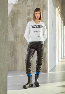 MOSCHINO INSTITUTIONAL LOGOS - Sweatshirt - White