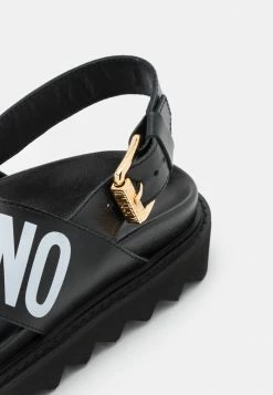 MOSCHINO Platform Sandals - Nero -MOSCHINO SHOP b1bc6b6d5ac34e119ec94be8ecabe21f