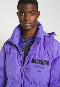 MOSCHINO LONG JACKET - Light Jacket - Blue -MOSCHINO SHOP b4150a62f4604be8886d5167d3678dfc