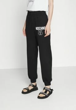 MOSCHINO DOUBLE SMILE - Tracksuit Bottoms - Fantasy Black -MOSCHINO SHOP b53b84ac84154aaf9139ca1337bea7b3