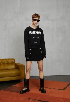 MOSCHINO TEDDY BUTTONS - Shorts - Black