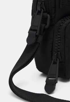 MOSCHINO DOUBLE SMILE LOGO - Across Body Bag - Fantasy Black -MOSCHINO SHOP b5b7b685db7e42d790e8d5cc728366db