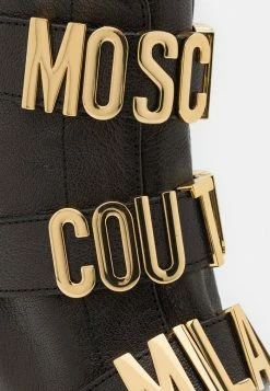 MOSCHINO Cowboy/biker Ankle Boot - Nero -MOSCHINO SHOP b65253aee83d4e36b9a77641f1f31a2f