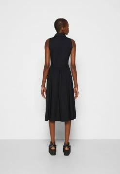 MOSCHINO HEARTS APPLIQUE - Shirt Dress - Black -MOSCHINO SHOP b8033ac9bb1e4f90b27c3145caabbe58