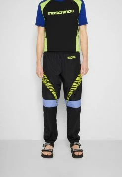MOSCHINO TROUSERS - Tracksuit Bottoms - Black -MOSCHINO SHOP b85e97079fff43f4949f7d5bec8b7800