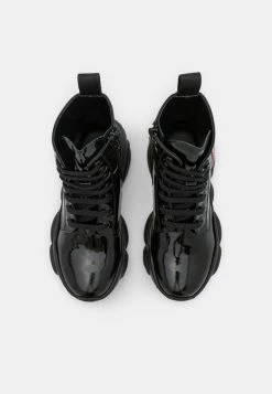 MOSCHINO Lace-up Ankle Boots - Black -MOSCHINO SHOP b8730dfc9ed345b890ffd88fd0388b17