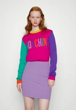 MOSCHINO COLOR BLOCK - Jumper Dress - Violet -MOSCHINO SHOP b93053591aad49bea50870ba0e06cea6