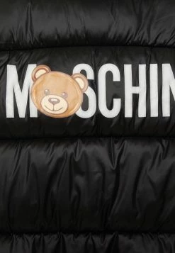 MOSCHINO PADDED GILET - Waistcoat - Black -MOSCHINO SHOP b97ead4ec5d2415ab9d0cf6089992162