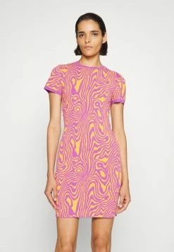 MOSCHINO MOIRE EFFECT - Jumper Dress - Fantasy Orange -MOSCHINO SHOP bc186089798540119ef34637501f84d8