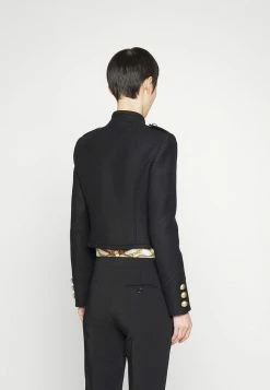 MOSCHINO COLOR BLOCK - Light Jacket - Black -MOSCHINO SHOP bcaa0d497ecd4810ac02e6b71ae2ce0c