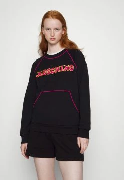 MOSCHINO EMBROIDERED SEASONAL - Sweatshirt - Black 11 MOSCHINO EMBROIDERED SEASONAL - Sweatshirt - Black -MOSCHINO SHOP bcedf5dd304b4cf7880818611da8bf8f