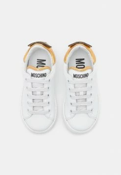 MOSCHINO UNISEX - Trainers - White/gold -MOSCHINO SHOP bd4c02a93b33416eb980658ed5f6b855