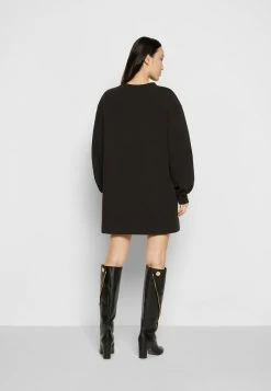 MOSCHINO DINER GROUP - Jersey Dress - Black -MOSCHINO SHOP bdd28a8dff1e4324afbc4b9b4b7f9a22