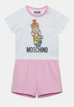 T-SHIRT AND SHORTS SET MOSCHINO X MINIONS - Leggings - Trousers - White/sweet Pink