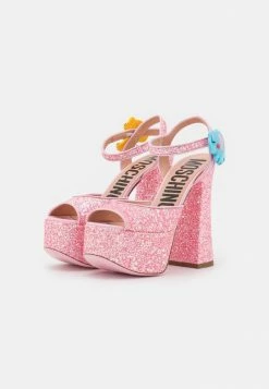 MOSCHINO High Heeled Sandals - Rosa -MOSCHINO SHOP bdf44a06b87449ff8c56cd26a5c6ca07