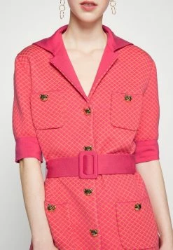 MOSCHINO TEDDY BUTTONS - Cardigan - Fucsia -MOSCHINO SHOP be0af1c436f44d6a94a658c3b3e7d52b
