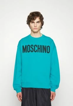 MOSCHINO Sweatshirt - Turquoise -MOSCHINO SHOP beae119b77d84e48a3c92c3b794a7925