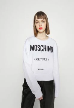 MOSCHINO INSTITUTIONAL LOGOS - Sweatshirt - White -MOSCHINO SHOP bfbddceef6ee4f209cc69b7364477bdf