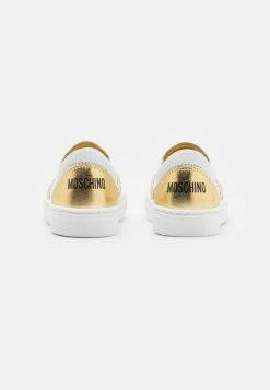MOSCHINO Slip-ons - White/gold -MOSCHINO SHOP bffed03704a94d03be27cce172a89308