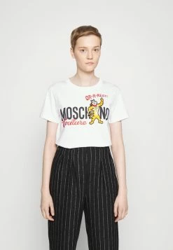 MOSCHINO Print T-shirt - White -MOSCHINO SHOP c02fc68e32714197a89b8c4a80f017bd