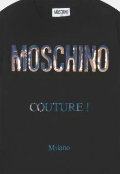 MOSCHINO UNISEX - Long Sleeved Top - Black -MOSCHINO SHOP c0cabe709d4d4aa4917654770a896516