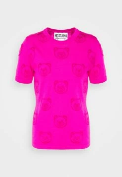 MOSCHINO ICONIC BEAR - Print T-shirt - Pink -MOSCHINO SHOP c14f79df6eed44d189671ceef154b22c