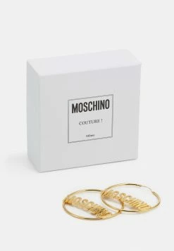 MOSCHINO EARINGS - Earrings - Shiny Gold-coloured -MOSCHINO SHOP c30a9509a3bb487ba2523a0996198a69