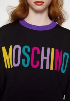 MOSCHINO COLOR BLOCK - Jumper - Black -MOSCHINO SHOP c46c479a7085470d9a183727cd4f305f