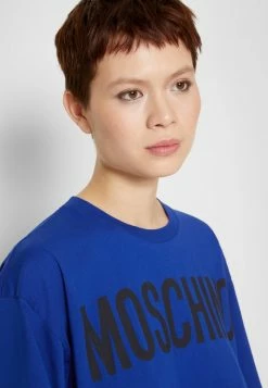 MOSCHINO INSTITUTIONAL - Print T-shirt - Light Blue -MOSCHINO SHOP c541e9a83961483ba1f0a471143ac06b