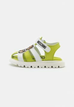 MOSCHINO UNISEX - Sandals - Light Green/white