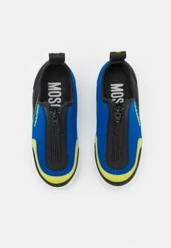 MOSCHINO UNISEX - Trainers - Black/indigo/neon Yellow -MOSCHINO SHOP c6b8e8756db64ec28eb4711fbdc3a039