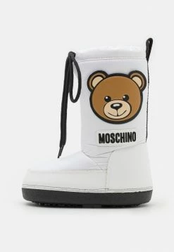 MOSCHINO TEDDY BEAR PATCH UNISEX - Winter Boots - White