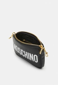 MOSCHINO LETTER CHAIN CROSSBODY - Across Body Bag - Black -MOSCHINO SHOP c71b4d4d21894f03a27dbf83443e6718
