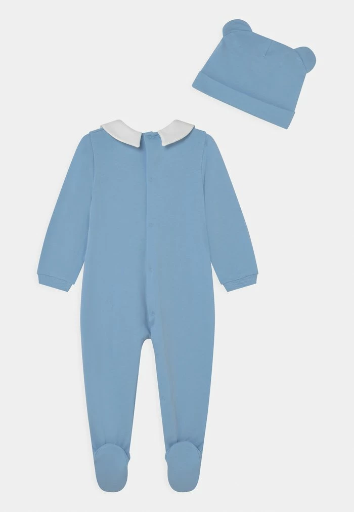 MOSCHINO BABYGROW HAT GIFTSET UNISEX - Sleep Suit - Blue 2 MOSCHINO BABYGROW HAT GIFTSET UNISEX - Sleep Suit - Blue - Image 2