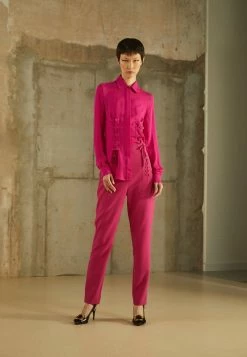 MOSCHINO BONDAGE LACING - Button-down Blouse - Violet