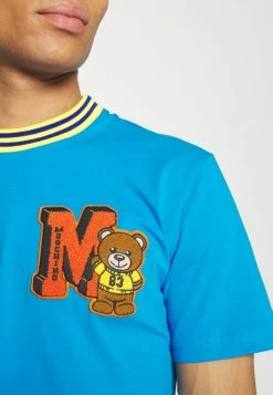 MOSCHINO Print T-shirt - Light Blue 15 MOSCHINO Print T-shirt - Light Blue -MOSCHINO SHOP c8f314a238dd49f597bc8a72753acff2
