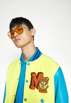 MOSCHINO LONG JACKET - Bomber Jacket - Yellow -MOSCHINO SHOP c934db6441474462ab305a3af9c133de