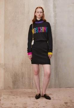 MOSCHINO COLOR BLOCK - Jumper Dress - Black