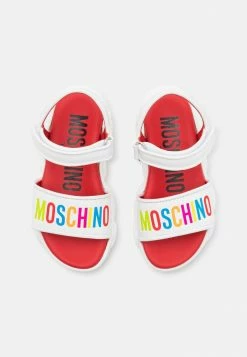 MOSCHINO UNISEX - Sandals - White/multicolor -MOSCHINO SHOP cabfffd6fc0a4d76bf1384ddc2437d1e