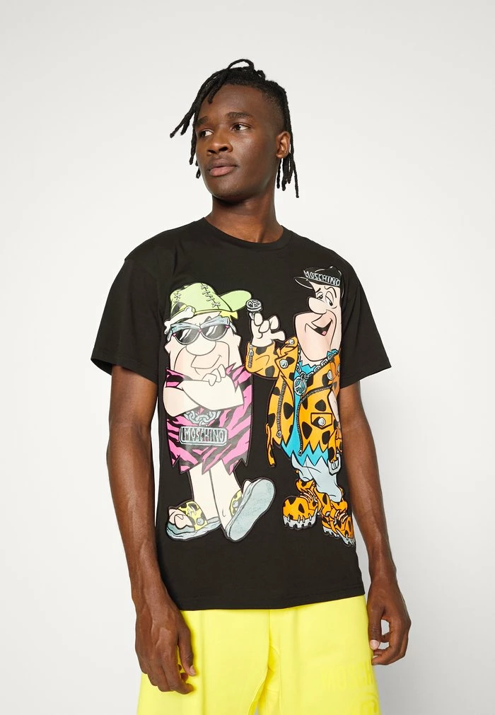 MOSCHINO UNISEX - Print T-shirt - Fantasy Black 4 MOSCHINO UNISEX - Print T-shirt - Fantasy Black - Image 4