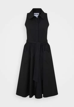 MOSCHINO HEARTS APPLIQUE - Shirt Dress - Black -MOSCHINO SHOP cc810a6985824e27a49e75faee0fadef