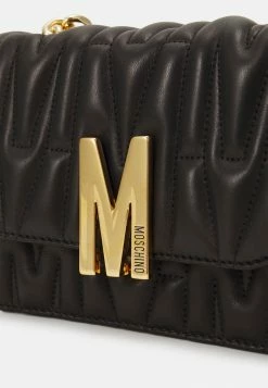 MOSCHINO M GROUP QUILTED SHOULDER BAG - Handbag - Black -MOSCHINO SHOP cd1cf88caf714cbeb478b47cd4f6e061