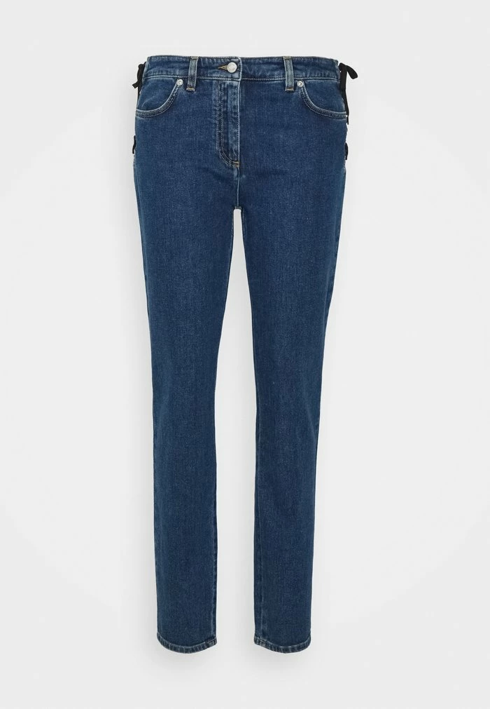 MOSCHINO BONDAGE LACING - Slim Fit Jeans - Blue 7 MOSCHINO BONDAGE LACING - Slim Fit Jeans - Blue - Image 7