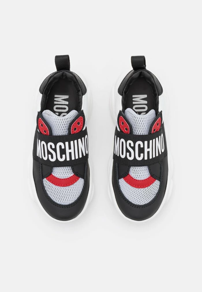 MOSCHINO UNISEX - Trainers - White/black/red 4 MOSCHINO UNISEX - Trainers - White/black/red - Image 4