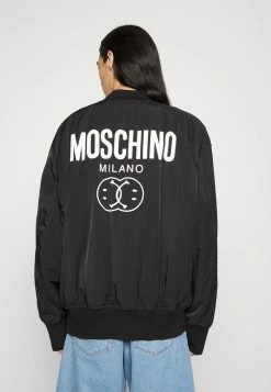 MOSCHINO Bomber Jacket - Fantasy Black -MOSCHINO SHOP cefc524d39ab4d418394063fa1b3df8d