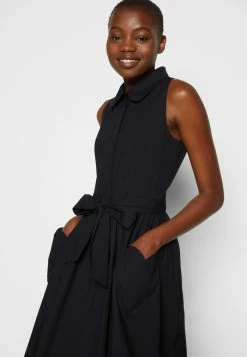 MOSCHINO HEARTS APPLIQUE - Shirt Dress - Black -MOSCHINO SHOP cffe6faadda141a6ae22a09415f26096