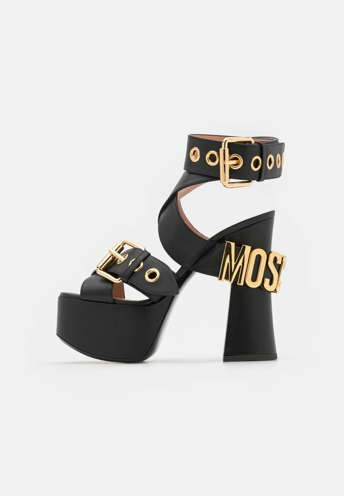 MOSCHINO High Heeled Sandals - Nero 2 MOSCHINO High Heeled Sandals - Nero - Image 2
